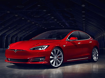 The fastest sedan, the Tesla Model S.